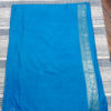 banarasi silk saree in blue and gold