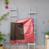Banarasi Soft Silk In Black With Zari Leheria Stripes And Magenta Border