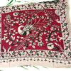 Kalamkari Silk saree in Green and Red