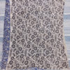 Kalamkari Silk Saree In Blue and Off White