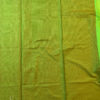 Banarasi Mercerized Cotton Light Green saree with brown resham booti all over and thick border with resham work on anchal