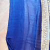 Banarasi Chiffon Rangkaat Magenta and Peach saree with allover Zari work heavy zari border and anchal in navy blue base