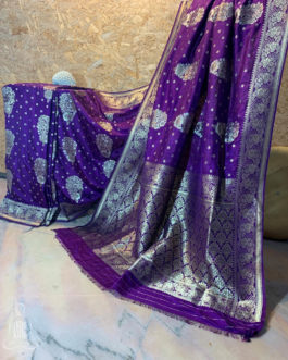 Banarasi Soft Silk Purple Saree