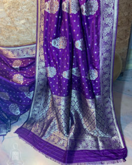 Banarasi Soft Silk Purple Saree