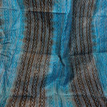 Black and Light Blue Chunni with kantha stitch work