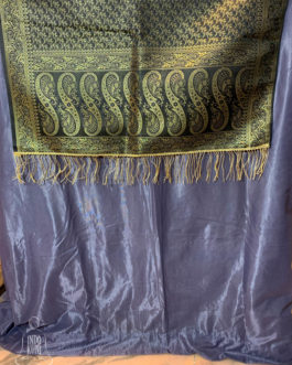 Black And Gold Banarasi Silk Cotton Table Runner