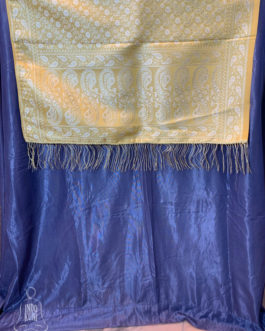 Yellow Banarasi Silk Cotton Table Runner