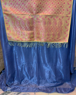 Orange Banarasi Silk Cotton Table Runner