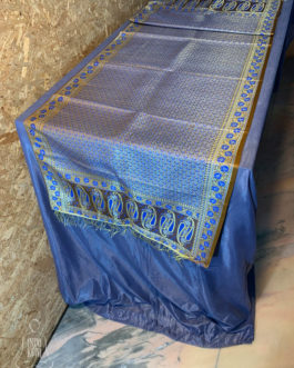 Brown Banarasi Silk Cotton Table Runner
