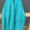 Pure Pashmina stole with small geometric pattern weave light blue in color