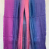 Pure Pashmina Shawl with beautiful multi colored combination of mauve purple peach and blue