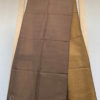 Pure Pashmina reversible hand woven muffler mustard on one side and brown on the other side