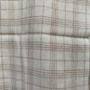 Pure Pashmina muffler off-white base with brown thin lined checks