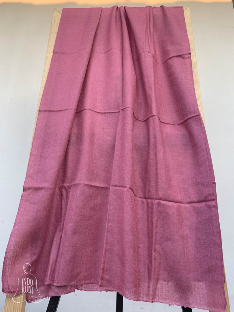 Pure Pashmina Stole In Mauve - Indokuni