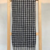 Pure Pashmina Muffler white base with black closed checks