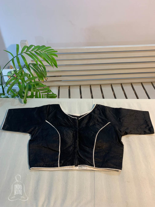 Bangalore Silk Raven Black Blouse