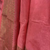 Banarasi Semi Georgette Pink Saree