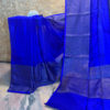 Banarasi Semi Georgette Royal Blue Saree