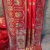 Banarasi Semi Katan Red Saree