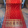 Banarasi Semi Katan Red Saree