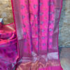 Banarasi Mercerized Cotton Magenta Saree