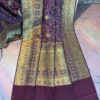 Banarasi Soft Silk Bandhej Saree In Garnet Red