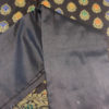 Banarasi suit three piece set in Mercerized Cotton Black color with zari and resham meenakari work