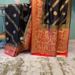 Licorice Black Banarasi Soft Silk Saree