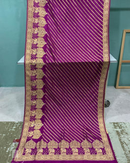 Mulberry Purple Banarasi Soft Silk Saree