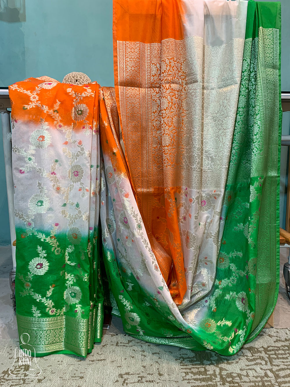 Green Georgette Saree