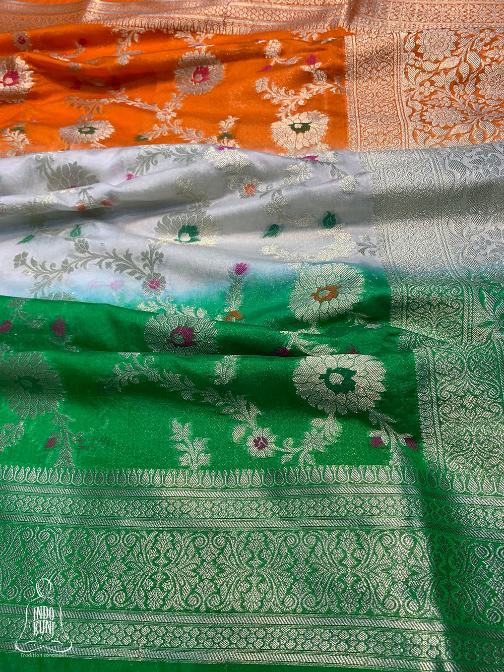 Pure Raw silk saree with benarasi border – Sujatra