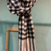 Pure Pashmina Muffler In Checks