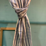 Pure Pashmina Muffler In Grey And Off-White