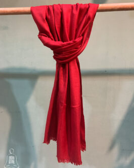 Deep Red Pure Pashmina Stole